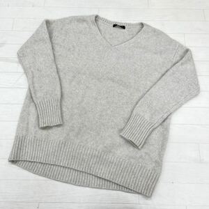 1286 ◎ Lautreamont Lautreamon Tops Tops. Пуловой вязаный свитер v -neck с длинным рукавом, дамы 38