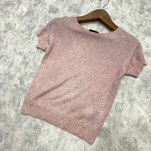 KK @ 国内正規品 '極上CASHMERE100%'『EMPORIO ARMANI エンポリオアルマーニ』 半袖 カシミヤ ニット Tシャツ / カットソー 38 トップス 