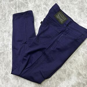 CC @ 古着 '履き心地抜群' 『LEVI'S リーバイス』513 Rタブ STRETCH テーパード カラーパンツ W29 L32 メンズ 紳士服 ボトムス PURPLE 