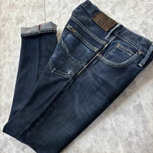 MM ＊ 日本製 古着 '洗練されたシルエット' Lee リー LM9635 101 TIGHT STRAIGHT デニムパンツ / ジーンズ W31 メンズ ボトムス 