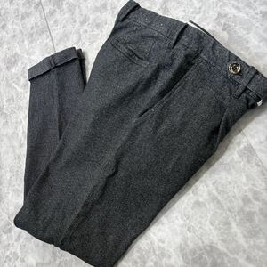 LL ＊ 良品 国内正規品 '高級紳士服' GTA ジーティーアー Bayron 高品質 SLIM FIT ストレッチ素材 スラックスパンツ 48 メンズ ボトムス 