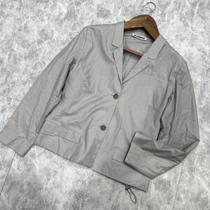 M @ イタリア製 '高級ラグジュアリー服' JIL SANDER ジルサンダー 高品質 COTTON 薄手 ジャケット size40 レディース 上着 アウター 古着