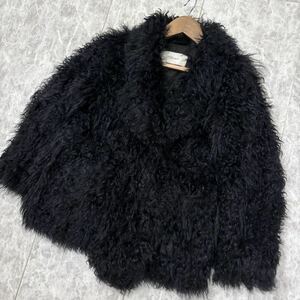 JJ ＊ 美品 '着心地抜群' LE CIEL BLUE ルシェルブルー 羊毛 カルガンラムファー ジャケット size38 レディース 婦人服 アウター