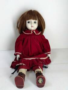  sun kyo- bisque doll doll West ceramics doll young lady doll red color series Giraud