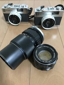 c1691 YASHICA ELECTRO35 MC 40mm F2.8 OLYMPUS 75-150mm SUPER TAKUMAR 55mm F1.8 フィルムカメラ レンズ　ヤシカ