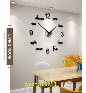 LHH761★Sサイズ ビッグウォール粘着時計 壁掛け時計 インテリア アート モダン ステッカー リビングルーム 時計 アナログ時計 DIY ビッグ