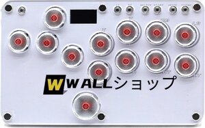 特売★超薄型オールボタン ボックススタイル レバーレスゲームコントローラー スタイルアーケードジゲームコ PC用 (LED発光ボタン)