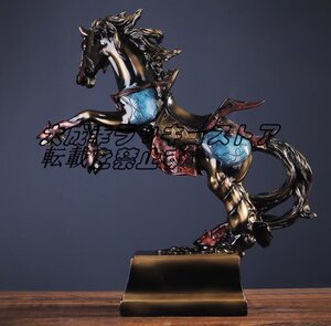 品質保証 珍品オリジナルヨーロッパ 馬 置物 レトロ インテリア 馬 動物 工芸品 芸術品 開運 風水物