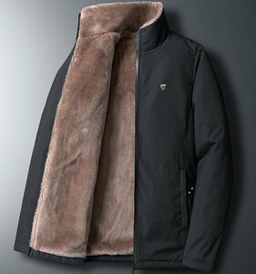 新品 ジャケット メンズ 防寒 裏起毛 通勤 贅沢 スーツジャケット スリーム 美品 ダウンジャケット 秋冬 ソフト ブラック M~5XL