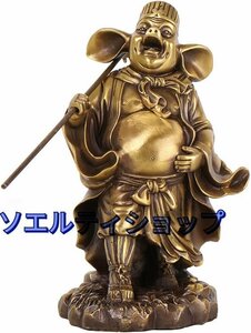 『西遊記』猪八戒 立像 置物 銅製 中国神話人物 風水グッズ お守り 開業のギフト 開運置物 縁起物 工芸品 装飾品