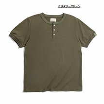 メンズＴシャツ　コットンＴシャツ　無地Ｔシャツ　アメカジシャツ　半袖Ｔシャツ　夏用 4色 サイズS~XXL ネイビー_画像6