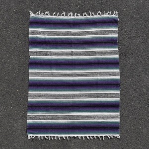 Vintage USA Mexican Blanket PU メキシカンラグ ブランケット 紫 メキシコ インテリア アメリカ アンティーク ヴィンテージ Y-1897