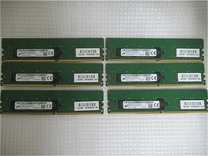ラスト1式【今週のサーバーメモリ】Micron 1R*8 PC4-2400T-RD1-11 4GB*6枚　合計24GB
