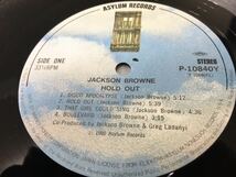 Jackson Browne★中古LP国内盤「ジャクソン・ブラウン～ホールド・アウト」_画像4
