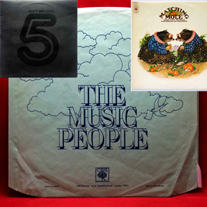 ♨ UKインナースリーブ 1972年 Matching Mole 1 & Soft Machine 5 の初盤に付属【-THE MUSIC PEOPLE-】それを含む英CBS 3LPコンピ原盤