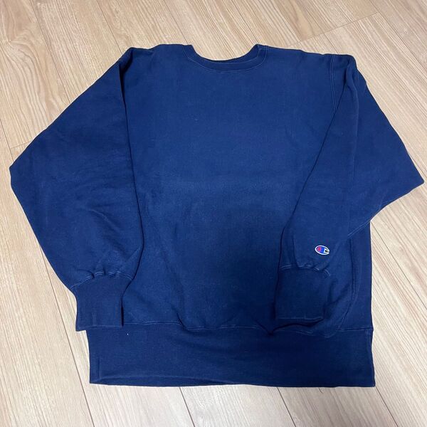 ※最終値下げ champion 90s 古着 リバースウィーブ ネイビー