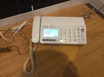 nn0202 265 Panasonic パナソニック パーソナルファクス KX-PD303DL ホワイト 親機のみ 中古 現状品 電話機 FAX ファックス _画像1