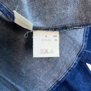 J.CREW ジェイクルー 長袖 コットン ストレッチ デニム シャツ レギュラーカラー スナップボタン ウエスタン トップス 6 インディゴブルーの画像5