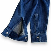 J.CREW ジェイクルー 長袖 コットン ストレッチ デニム シャツ レギュラーカラー スナップボタン ウエスタン トップス 6 インディゴブルー_画像8