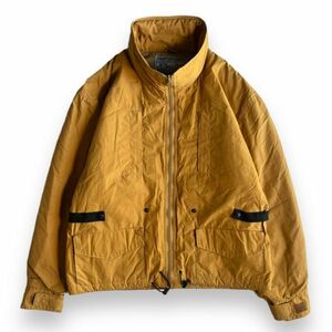 90s 旧タグ Wrangler ラングラー TCツイル 中綿 スタンドカラー ジャケット 短丈 ショート丈 アウター ブルゾン 古着 M ベージュ系