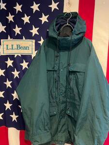 ★L.L.Bean★エルエルビーン★80s★NORTH COL★マウンテンパーカー★ナイロン★フード着脱可能★グリーン★緑★XLサイズ相当★ヴィンテージ