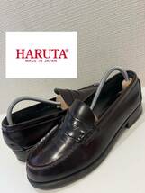 ★HARUTA★ハルタ★日本製★LOAFER★45030★コインローファー★ペニーローファー★JAMAICA★ジャマイカ★ブラウン★茶色★25.0cm★_画像1