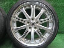 中古 ホイールタイヤ 4本 225/40R19 2022年製 8分山 シュバートSC4 ラジアル タイヤ ブリヂストン レグノ GR-XII_画像2