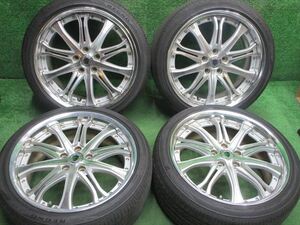 中古 ホイールタイヤ 4本 225/40R19 2022年製 8分山 シュバートSC4 ラジアル タイヤ ブリヂストン レグノ GR-XII