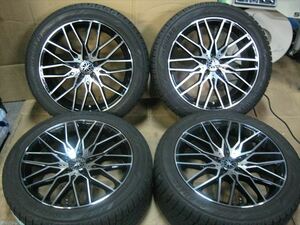 中古 ホイールタイヤ 4本 255/45R19 2021年製 8分山 ユーロ フォルシュ W223 Sクラス スタッドレス タイヤ ヨコハマ アイスガード iG6