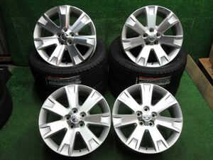 中古 ホイールタイヤ 4本 225/55R18 2023年製 三菱純正 デリカ D5 シルバー スタッドレス タイヤ グリップマックス ICEXSUV