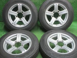 中古 ホイールタイヤ 4本 175/80R16 2021年製 7分山 ジムニー用 スタッドレス タイヤ ダンロップ ウィンターマックス SJ8