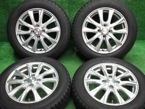 中古 ホイールタイヤ 4本 175/65R15 2021年製 8分山 ジョーカー GLIDE スタッドレス タイヤ TOYO ガリットギズ