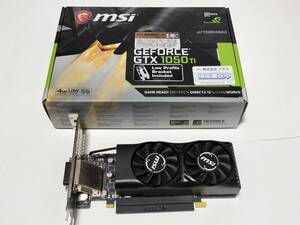 ●MSI　NVIDIA　GeForce　GTX1050Ti　4GB　LP　グラフィックボード　中古品