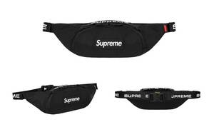 【100円～1度だけ使用】Supreme 22/FW Small Waist Bag Black／スモールウエストバッグ 黒