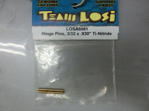 　LOSI　A-6081　Hinge Pins,3/32　X.930’’Ti-Nitride