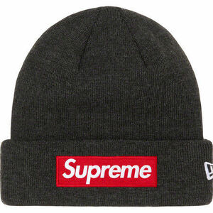 New Era® Box Logo Beanie （Charcoal） 21fw