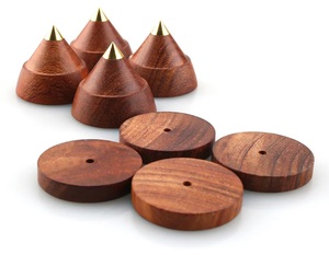  speaker stand spike wooden spike head spike 4 piece + base 4 piece set + pad tape maboga knee 