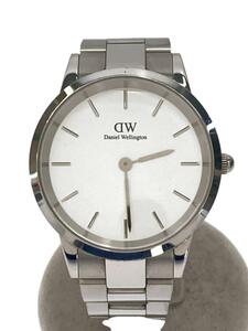 Daniel Wellington◆クォーツ腕時計/アナログ/ステンレス/WHT/SLV/SS/DW00100341