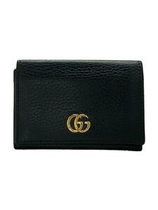 GUCCI◆カードケース/フェイクレザー/BLK/メンズ/474748・203887