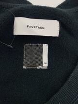 FACETASM◆16AW/袖ニット切替/スウェット/0/コットン/BLK/ZUK-2330-05_画像3