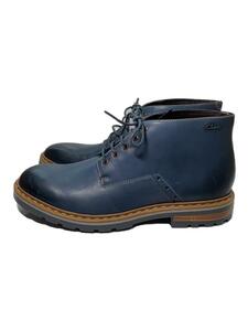 Clarks◆シューズ/UK10.5/BLU/レザー/16501