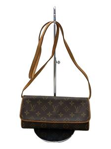 LOUIS VUITTON◆ポシェット・ツインGM_モノグラム・キャンバス_BRW/PVC/BRW