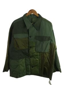THRIFTY LOOK/PATCH WORK FATIGUE JACKET/ミリタリージャケット/コットン/カーキ