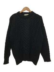 Oldderby Knitwear◆セーター(厚手)/ケ-ブル編/M/ウール/ブラック/レディース