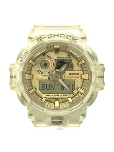 CASIO◆35周年モデル/クォーツ腕時計・G-SHOCK/GA-735E-7JR/アナログ/GLD/CLR