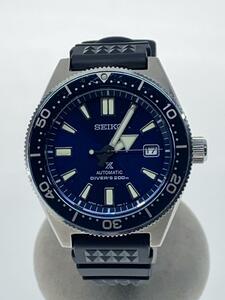 SEIKO◆自動巻腕時計/アナログ/ラバー/BLK/6R15-03WO