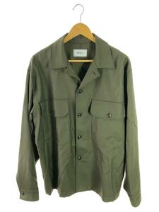 WEWILL◆FATIGUE SHIRT/長袖シャツ/2/ウール/KHK/W-000-5007