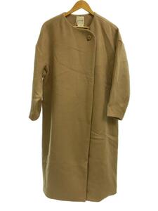 UNOHA/BELTED WRAP COAT/ノーカラーコート/one/ポリエステル/BRW/2302A022