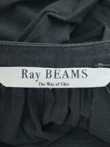 RAY BEAMS◆20SS/ボリュームギャザーワンピース/one/コットン/BLK/無地/63-26-0497-879_画像3