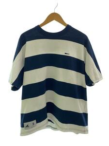 DESCENDANT◆23SS/HORIZONTAL STRIPE SS 3/Tシャツ/3/コットン/ネイビー/ボーダー/